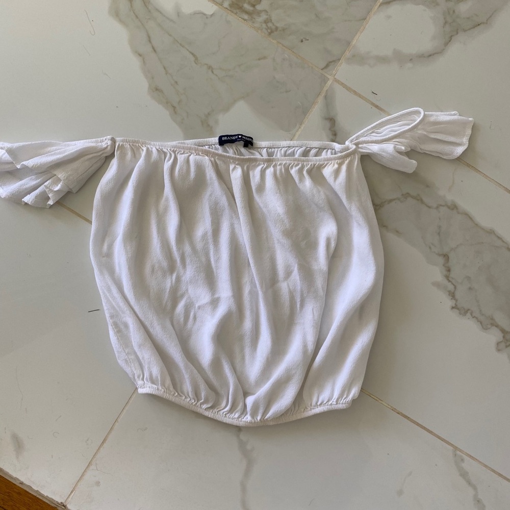 Brandy Melville off the shoulder white Top